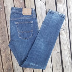American Eagle Outfitters FLEX Dark Blue and Distressed Jeans - 32x34